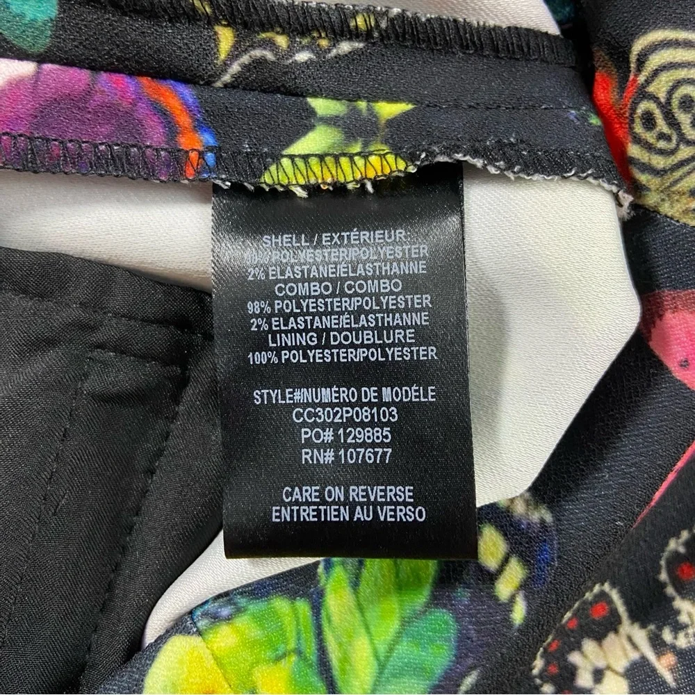 Alice + Olivia Teeny Rainbow Butterfly Print Flare Bell Bottom Pants Size 4 - Picture 8 of 16